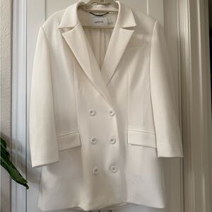 MISHA Ander Women's Cream Double-Breasted Blazer Dress